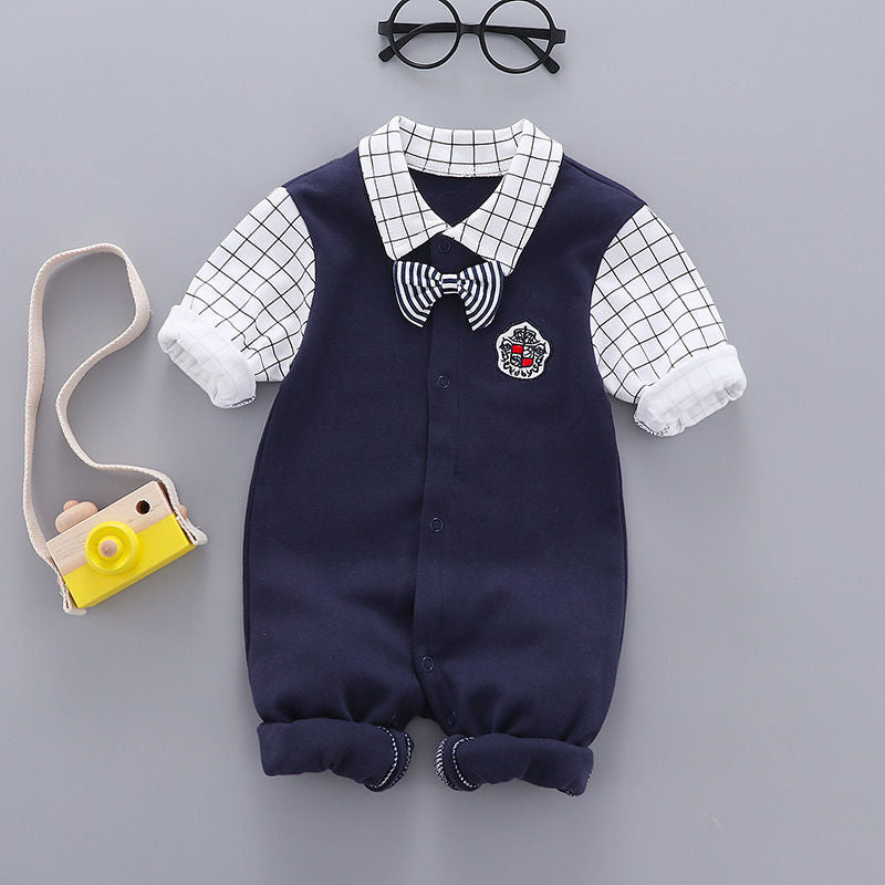 The Ultimate Comfort for Your Little Gentleman: Baby Clothes Cotton Gentleman's Children's Clothes Romper
